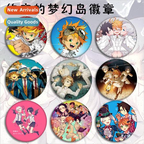 Anime  promised Neverland badge tinplate spring pin badge br