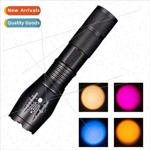 Multi light source bright led flashlight with rechargeable o