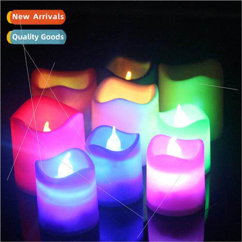 LED wave mouth electronic candle night light wedding gift to
