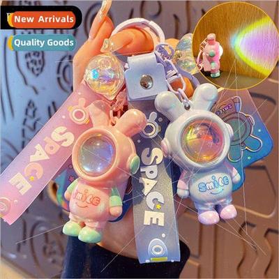Moe rabbit sunset lights cartoon keychain female nd exquisit