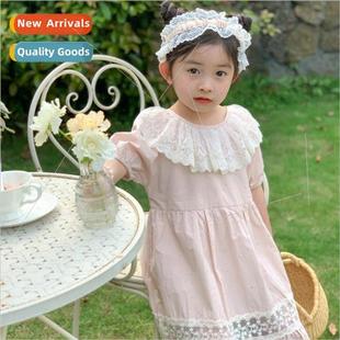 new the short dress girls summer 2022 childrens Korean