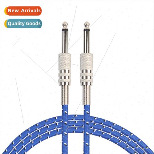 Blue Fiber Mesh Ribbon Shielded Mono 6.35 TS 1/4 inch Electr