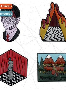 New Jewelry Brooch Dougie Jones Twin Peaks Badge Bag Jeans J