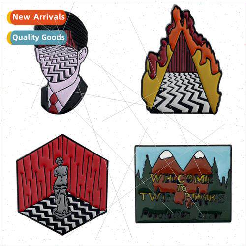New Jewelry Brooch Dougie Jones Twin Peaks Badge Bag Jeans J