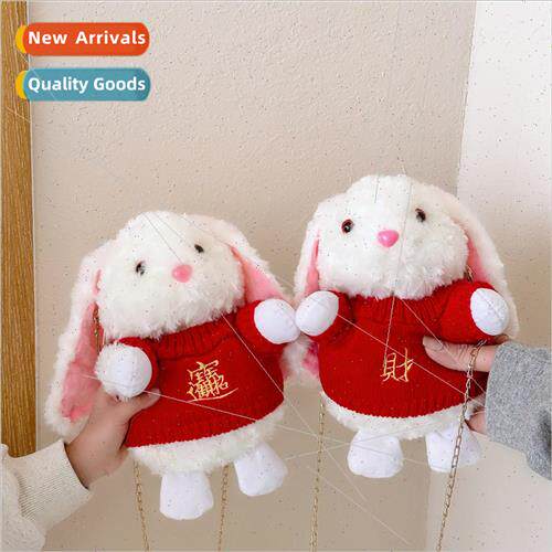 Plush doll New Years bag bag cartoon cute rabbit New Years E