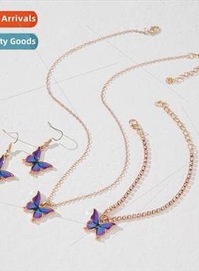 mple Butterfly Necklace Set che Design Premium Personalized