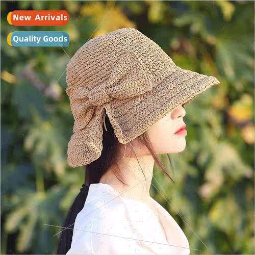 Small-brimmed straw hat female summer sun hat seaside beach