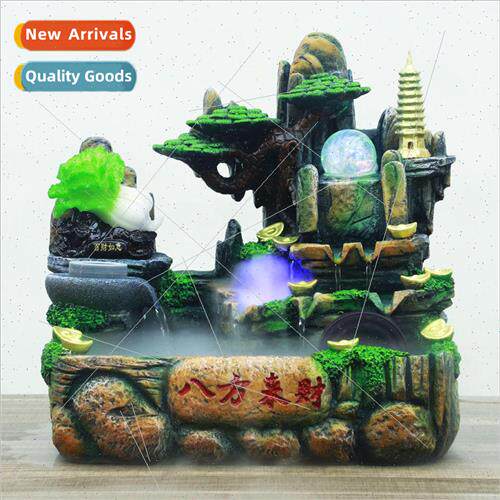 Office pendulum wealth decorations circulating water feng sh