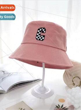 Fisherman hat female spring and summer UV sun hat embroidery