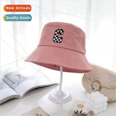 Fisherman hat female spring and summer UV sun hat embroidery
