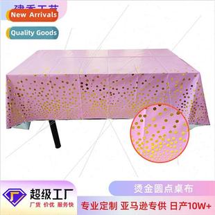 polka dot scene hot decor party gold birthday CPP tablecloth