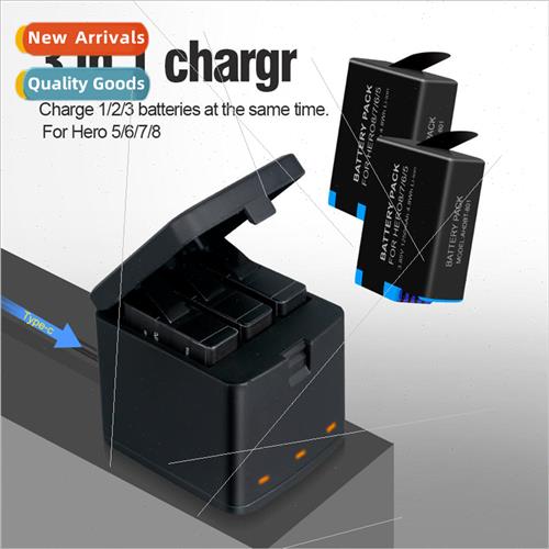 gopro hero8/7/6 battery charging kit hero8/7/6 multifunction