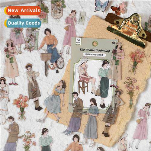 Romance will come series PET sticker pack Retro character we