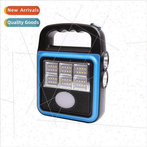 Multi-function solar flood light yellow and white light thre