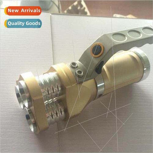 Portable searchlight strong light flashlight 3 heads portabl