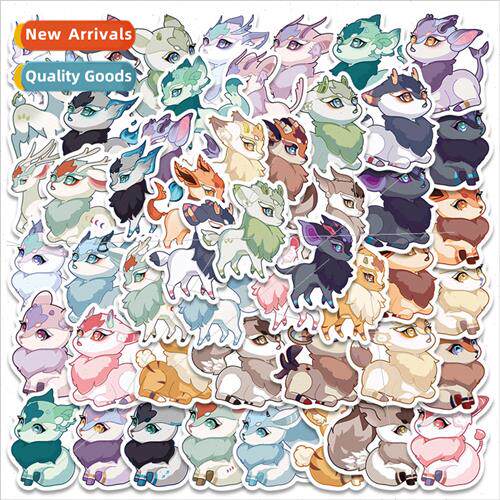 50 cartoon animation wind deer cartoon stickers suitcase gui