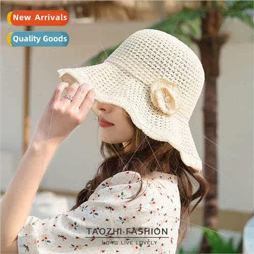Spring and summer new sun-shading sun hat female hollow flow