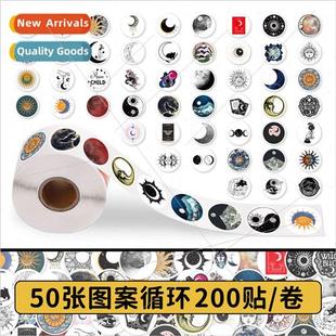 Roll Moon Cartoon Wor 200 the Stickers