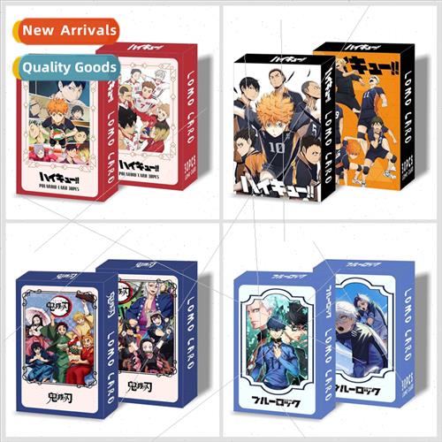New Volleyball Boys 30 LOMO Cards Boxed HD Photo Cards Anime