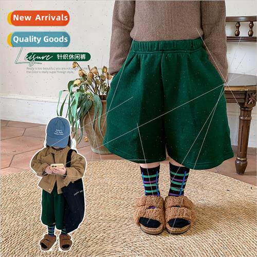 Personality model children wool knitted seven pants 22 fall