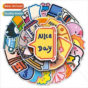 stickers cute book cartoon handbook graffiti heart girl