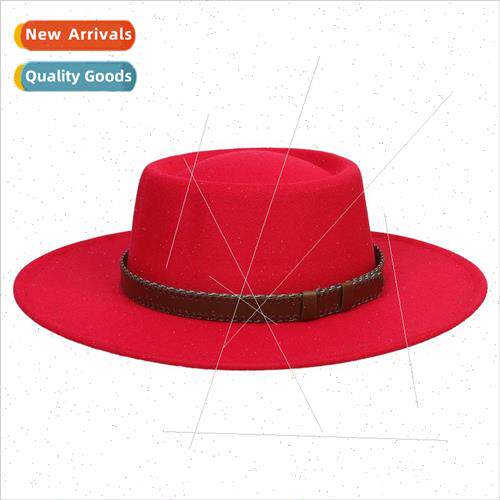 Autumn and winter jazz bowler hat concave gentleman hat red