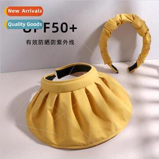 Shell cap hair band female summer UV protection sunshade bre