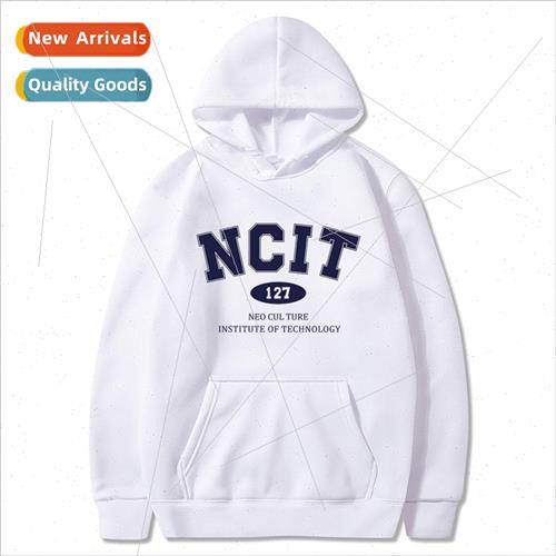 New Creative Monogram Printed Long Sleeve Top Casual Pullove