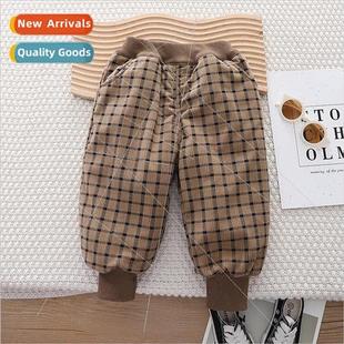 pants small childrens wint clothing Plaid