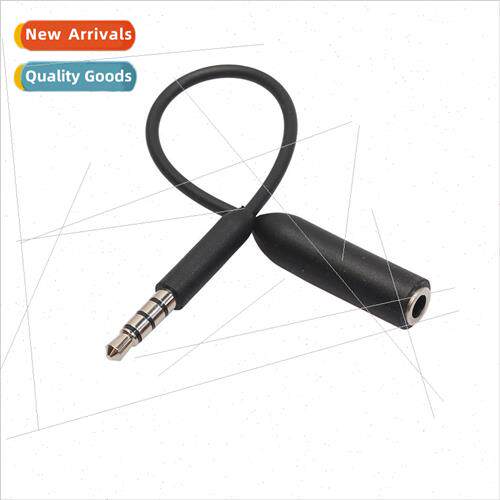 New black copper nickel-plated plug TPE cable 3.5mm male to