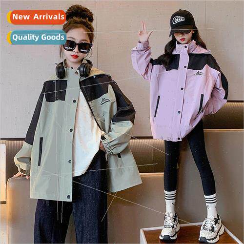 Childrens rushing jacket girls spring and fall  2023 new out