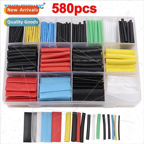 Colorful Shrink Tubing Wire Insulation Sleeving 580pcs Water