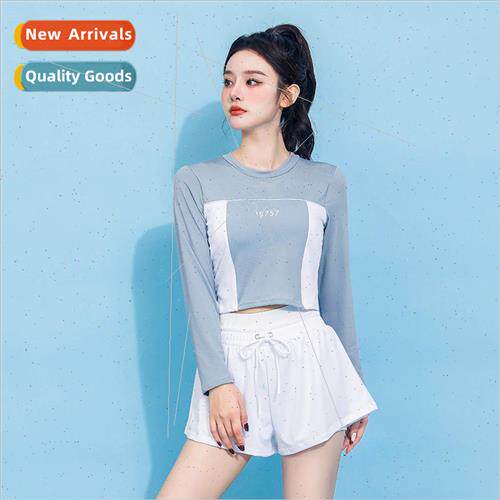 New sports split swimsuit long-sleeved girls summer fashion