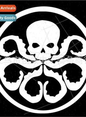 Car stickers S.H.I.E.L.D. Skeleton Octopus reflective car st