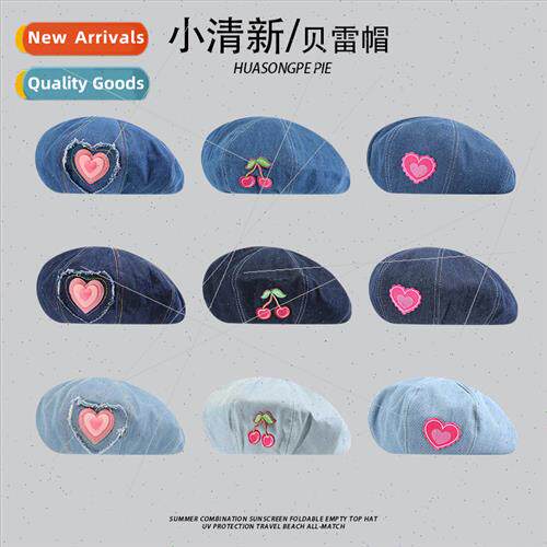 Beret summer female fashion Japanese cowboy painter hat smal