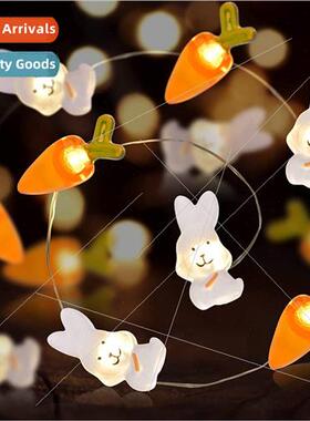 Easter led copper wire lights rabbit decorative lights radis