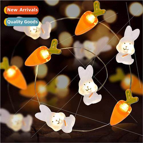 Easter led copper wire lights rabbit decorative lights radis