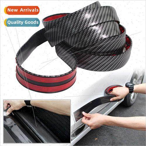 Carbon fiber door sill strip body decoration strip bumper ru