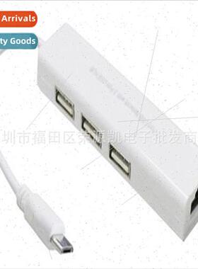 Micro USB to LAN RJ45 Adapter with 3 Port Micro USB TO3USB+L