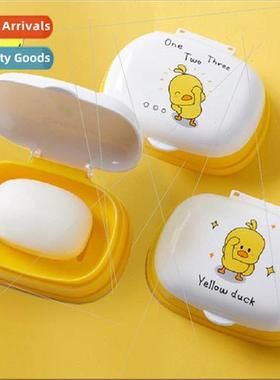 Creative small yellow duck soap box multi-color unique soap