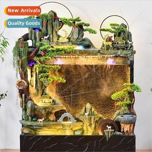 Rockery running water fountain water curtain wall entrance h