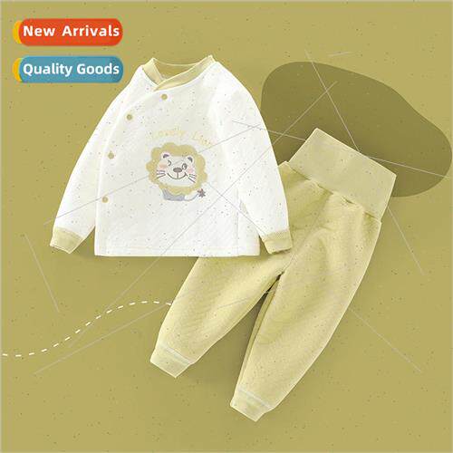 Baby thermal underwear set baby fall coat and pants split cl