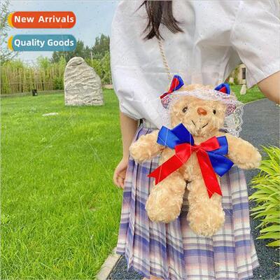 2021 new Japanese cute lolita plush doll bear bag soft girl
