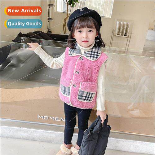 2023 new childrens clothing girls fashion vest fall  in smal