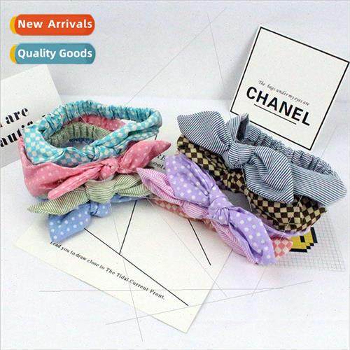2016 new Korean  of childrens hair accessories Square polka