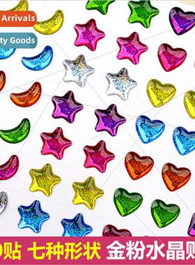 Childrens handmade colorful pentagram love moon 适用ehead fl