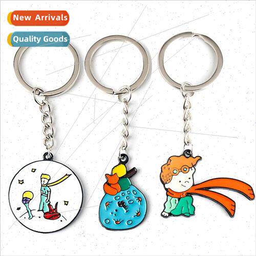 Creative cartoon fox little prince alloy keychain key ring j