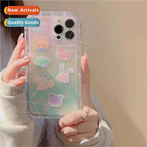 New ins color gradient animal 适用 iPhone14promax phone case