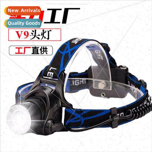 V9 strong light headlamp head wear zoom high brightness T6 h