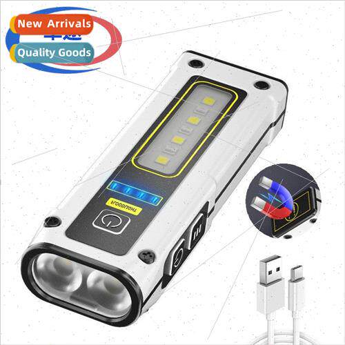 Mini dual light source flashlight TYPE-C fast charging multi